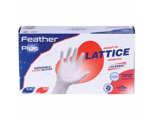 Pribor za čišćenje-rukavice latex-s puderom Feather pk100 bijele M